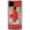 Canadian Flag Dark Wood Google Pixel 5a 5G Clear Case